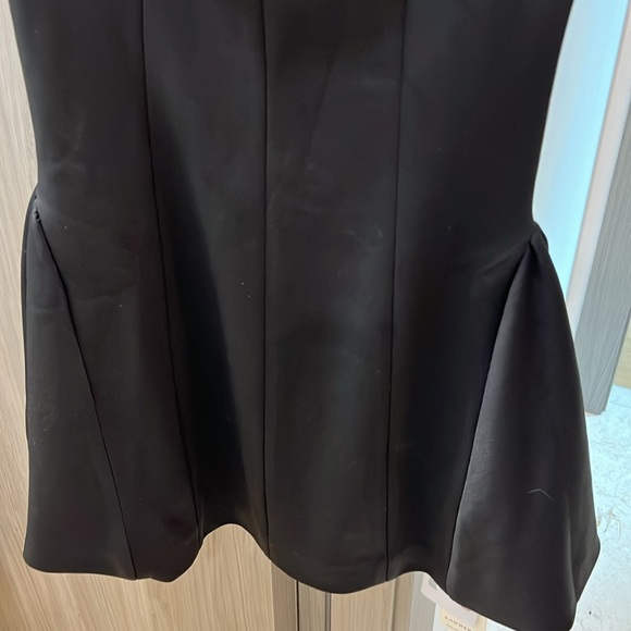 COMMENCE REVOLVE STYLE OLD MONEY  black square neck short dress SIZE M - Picture 5 of 13